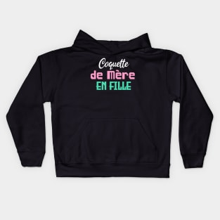 Coquette de mère en fille Kids Hoodie